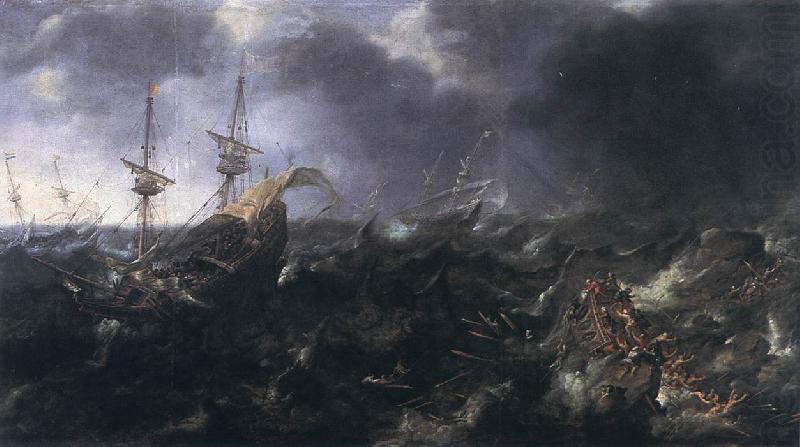 EERTVELT, Andries van Ships in Peril f china oil painting image